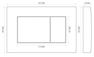 Инсталляция для унитаза Berges ATOM 410 кнопка soft touch чёрный 040332